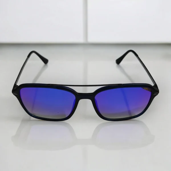 Oversized Sunglasses With Blue/Black Frame