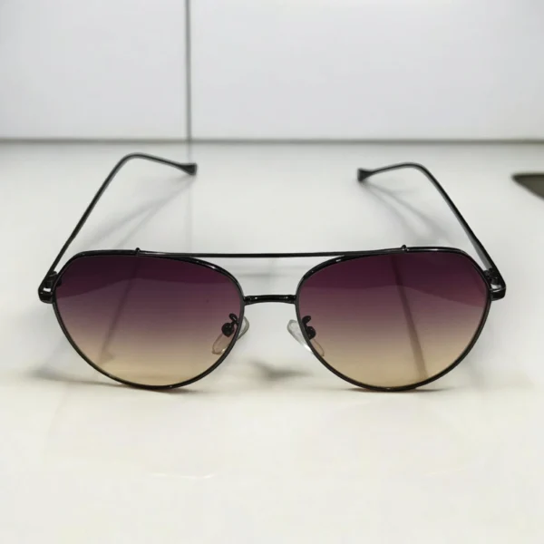 Round Glass Classic Aviator Shaped Sunglasses