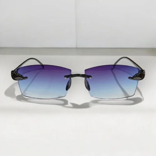 Persol Shaped Brown Sunglasses With Golden Frame For Men & Women - Image 4