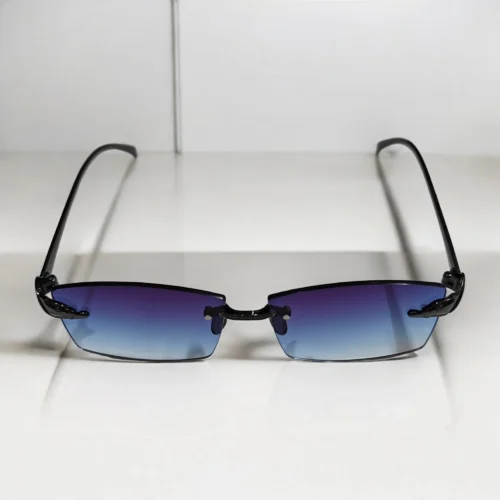 Persol Shaped Brown Sunglasses With Golden Frame For Men & Women - Image 5