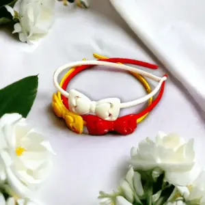 Set of 3 Colorful Bow Hairbands