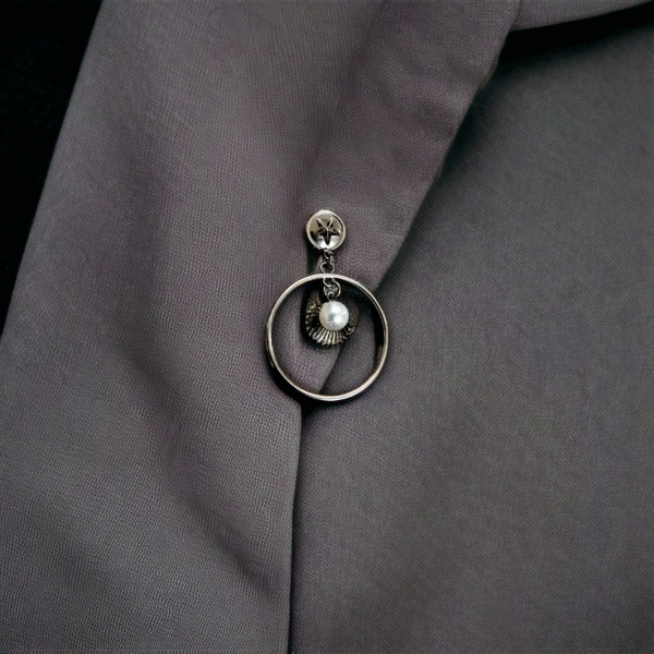 Affordable Ethereal Astral Halo Pearl Brooch For Girls
