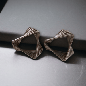 Twisted Elegance Geometric Earrings