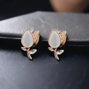 Tulip Whisper Bloom Studs
