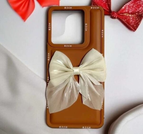 Redmi Note 13 Pro Girlish Back Cover/Fancy Bow Back Cover