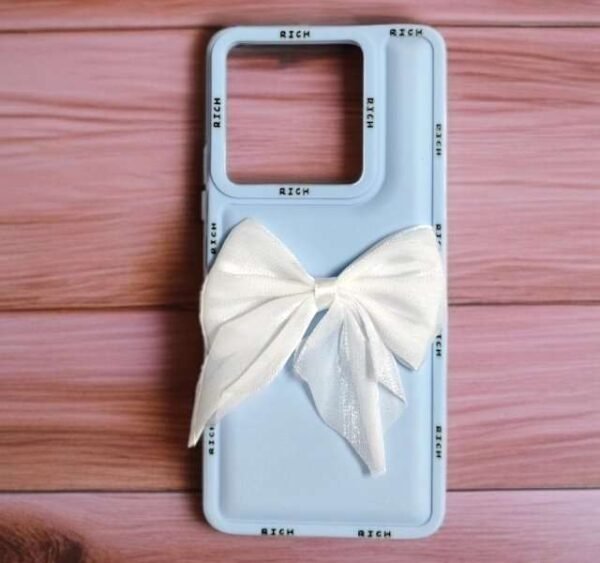 Redmi Note 13 Pro Girlish Back Cover/Fancy Bow Back Cover