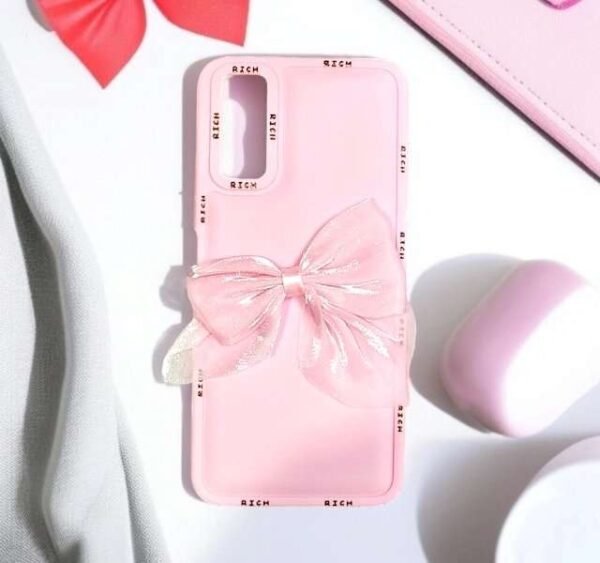 Vivo Y20 Girlish Back Cover/Fancy Bow Back Cover
