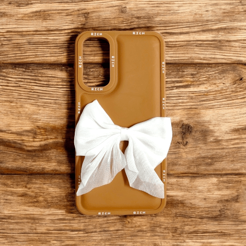 Samsung A15 5G Girlish Back Cover/Bow Back Cover For Females