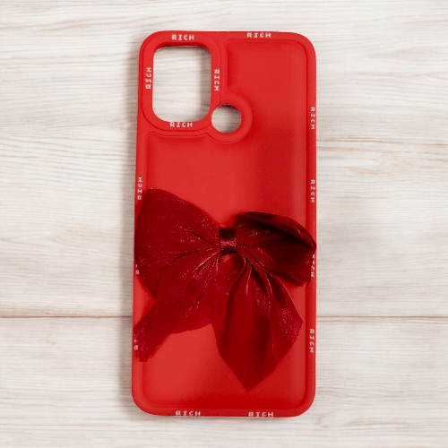 Realme C12 Girlish Back Cover/Fancy Bow Back Cover