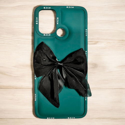 Realme C12 Girlish Back Cover/Fancy Bow Back Cover