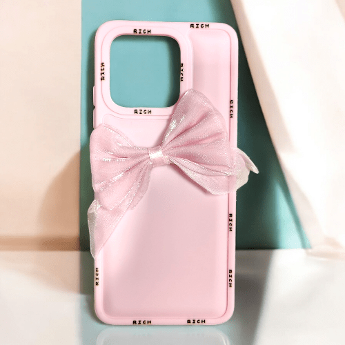 Mi Poco C55 Girlish Back Cover/Fancy Bow Back Cover