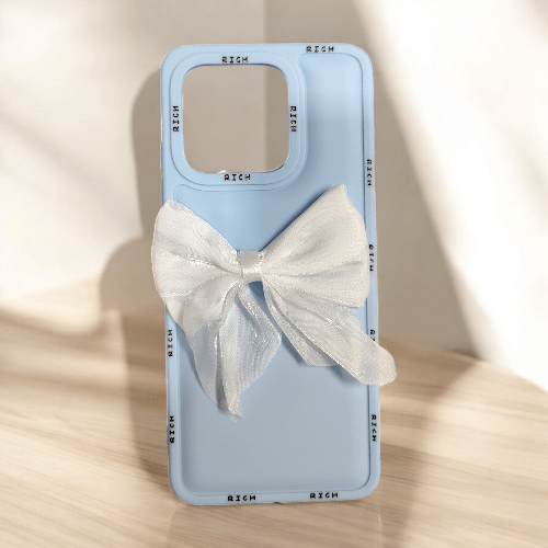 Mi Poco C55 Girlish Back Cover/Fancy Bow Back Cover