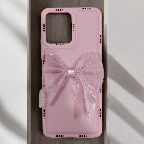 Redmi 12 4G Girlish Back Cover/Bow Back Cover For Females