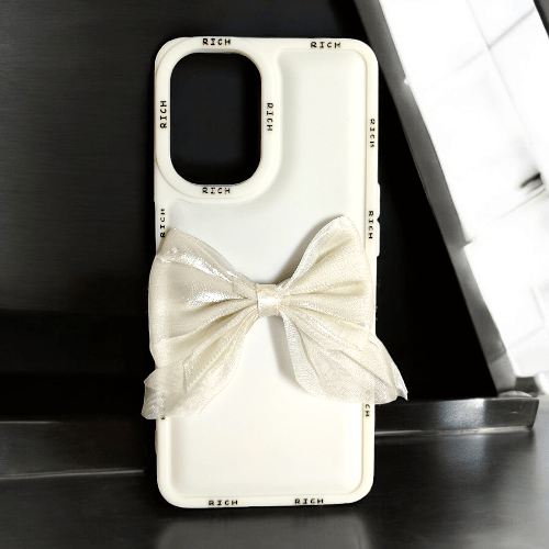 Oppo A59 5G Girlish Back Cover/Fancy Bow Back Cover