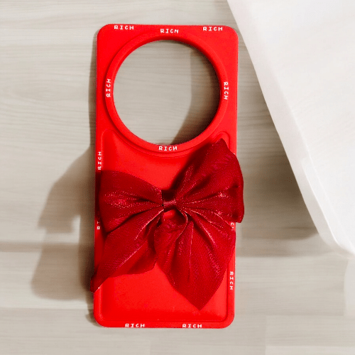 Realme 12 Pro Girlish Back Cover/Fancy Bow Back Cover