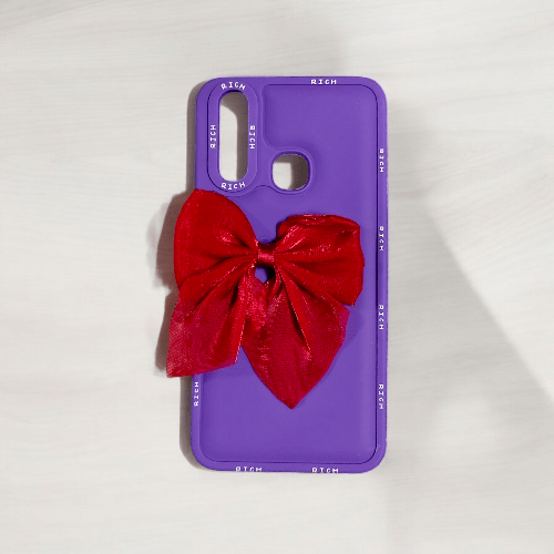 Vivo Y12/Y15/Y17 Girlish Back Cover/Fancy Bow Back Cover