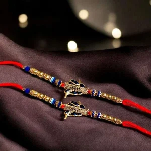 Royal Leaf Bhai Rakhi Set of 2 Royal Leaf Bhai Rakhi Set of 2